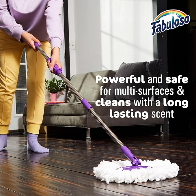 Fabuloso Multi-Purpose Cleaner, 2X Concentrated Formula, Floor Cleaner, Pineapple Scent, 56 fl oz