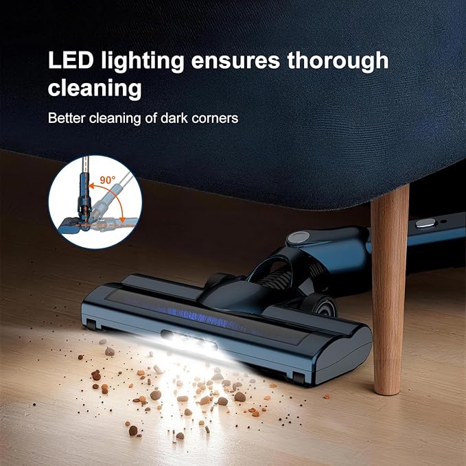 Corded Stick Vacuum Cleaner for Home Pet Hair & Hard Floors,500W 16.7Ft Power Cord Ultra-Lightweight Vacuum Cleaner with Powerful Suction for Tile and Low-Pile Carpet Handheld Vac(VA002)