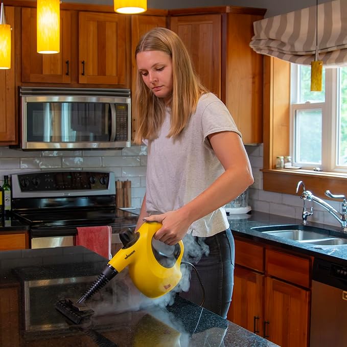 Wagner 2460111 505e Handheld Steam Cleaner, Multi-purpose Steamer, 11 Attachments, Chemical-Free Cleaning, Pet and Kid Safe