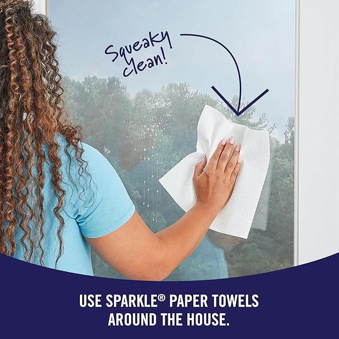 Sparkle Pick-A-Size Paper Towels, 3 Triple Rolls = 9 Regular Rolls, Everyday Value Paper Towel With Full And Half Sheets