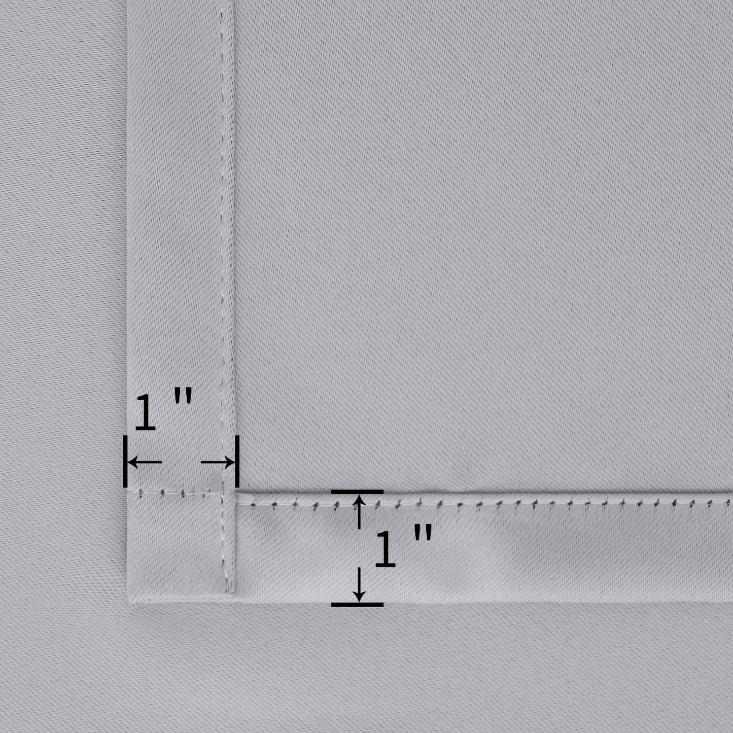 BGment Rod Pocket Blackout Curtains for Bedroom - Thermal Insulated Room Darkening Curtain for Living Room, 52 x 54 Inch, 2 Panels, Light Grey