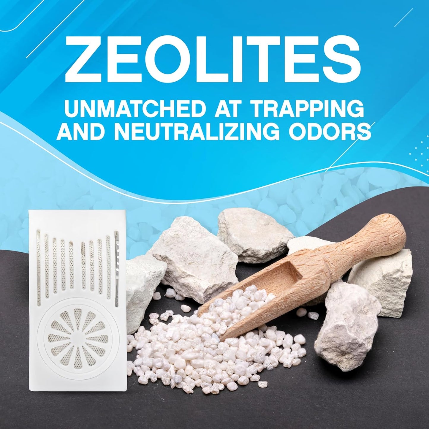NonScents Refrigerator Deodorizer – Odor Eliminator for Fridge & Freezer – Outshines Baking Soda & Deodorizer with Activated Charcoal – Unscented & Long-Lasting, Freshen Refrigerator