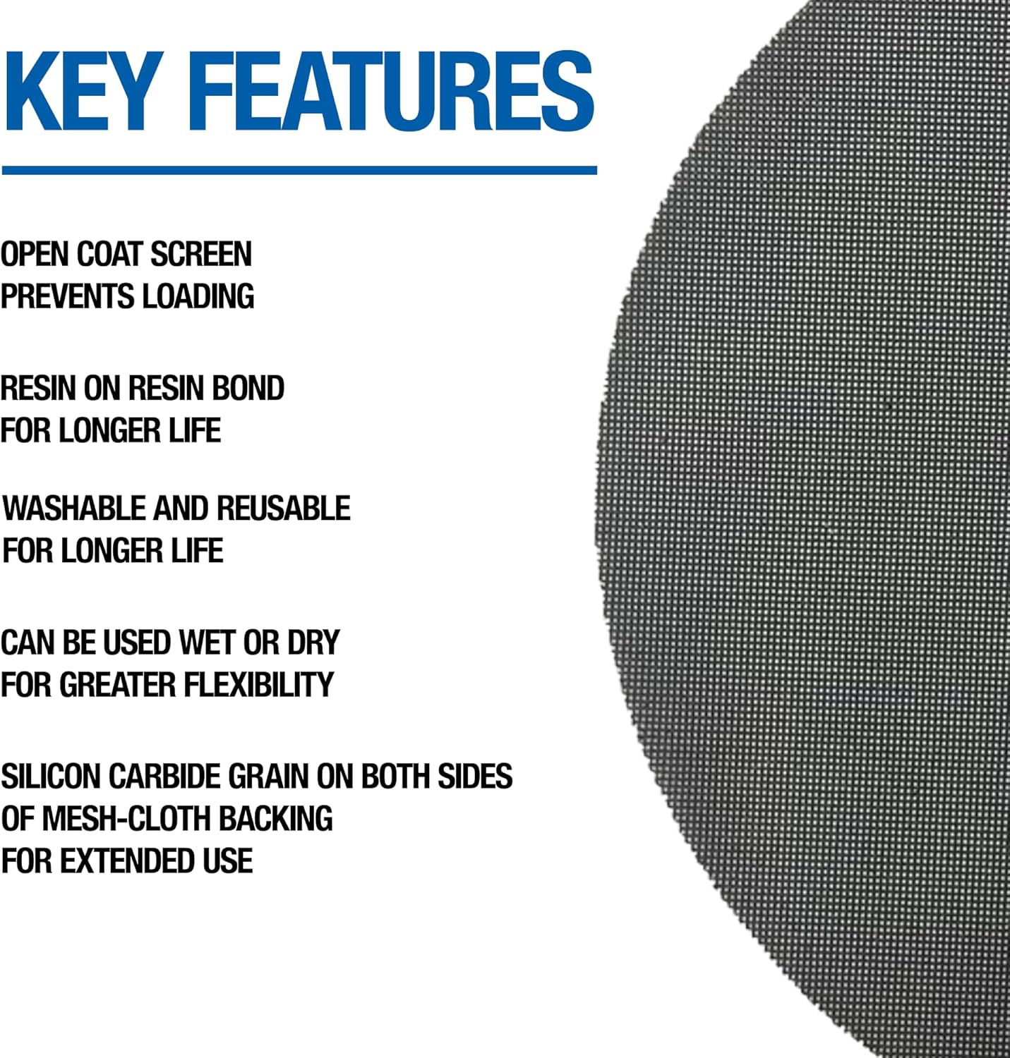 Floor Sanding Screen Disc, 10 Pack, 18", Grit 60
