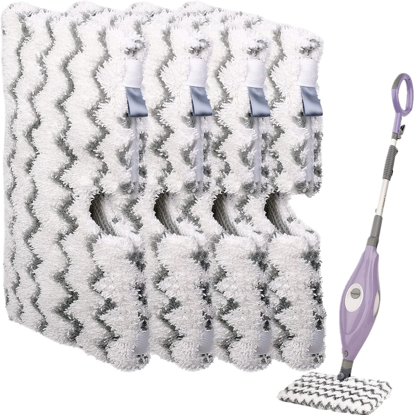 F Flammi Heavy-Duty Steam Mop Replacement Pad for Shark Steam Pocket Mop S3501 S3601 S2901 S2902 S3550 S3801 S3901 SE450 S3601D S3901D for All Hard Floors Soft Scrub Mop Pad for Shark
