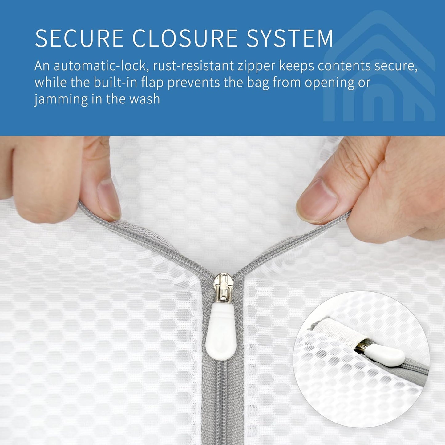 Muchfun 3Pcs Bra Wash Bags, Honeycomb Mesh Laundry Bags for Delicates, Lingerie, Intimates and Underwear 8 x 8 x 8 Inches