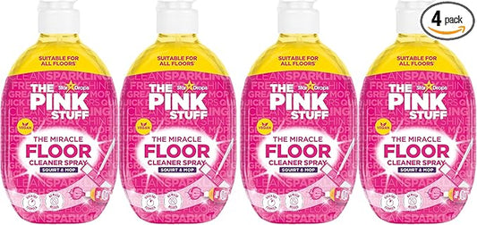 Stardrops - The Pink Stuff - The Miracle Floor Cleaner Spray - Squirt and Mop, (Pack of 4)