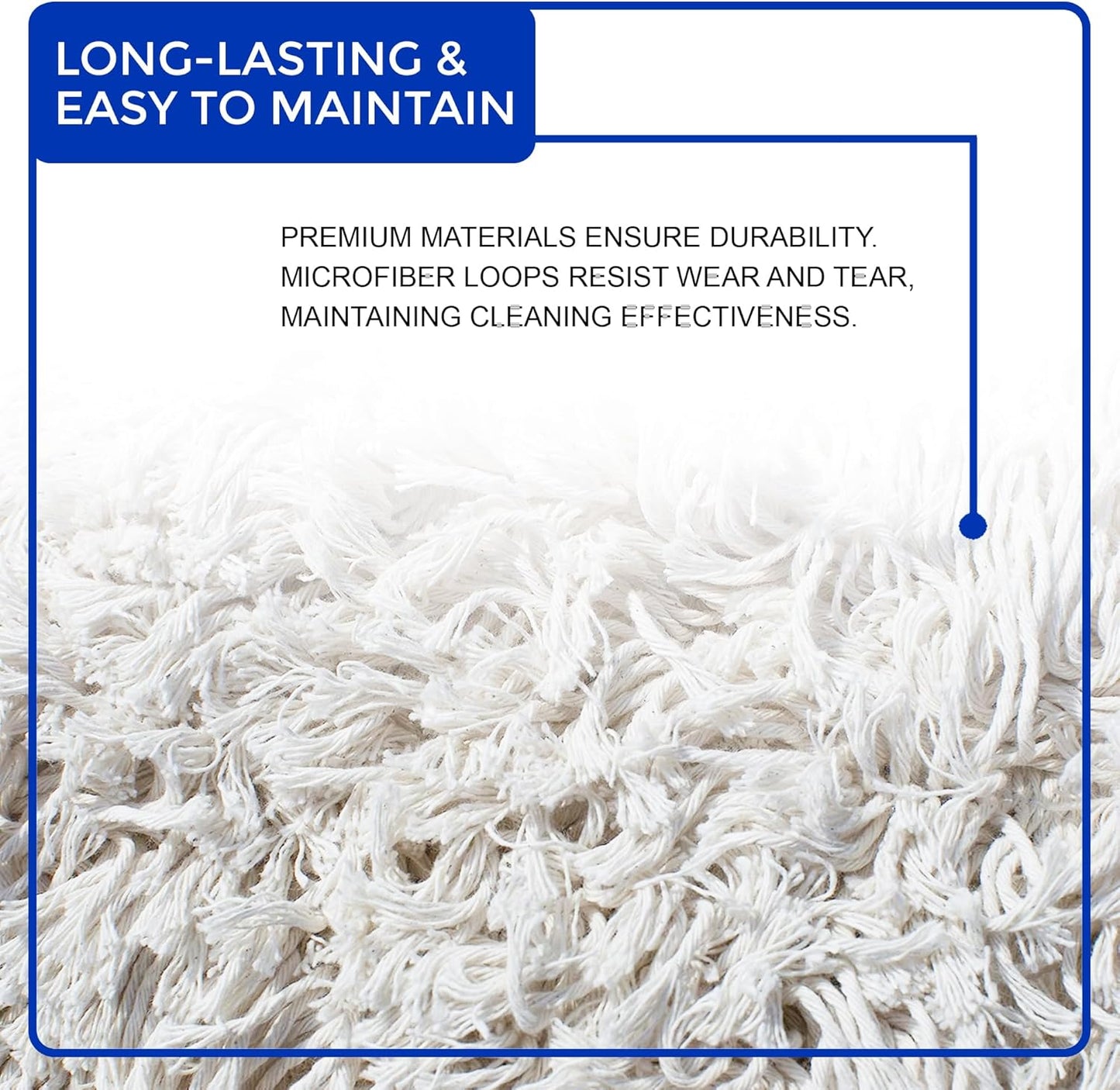 Nine Forty 24" Premium Cotton Dust Mop Kit - Heavy Duty Mop Head with Wood Handle for Industrial, Commercial, and Residential Cleaning - Dry Floor Duster for Hardwood Surfaces - White