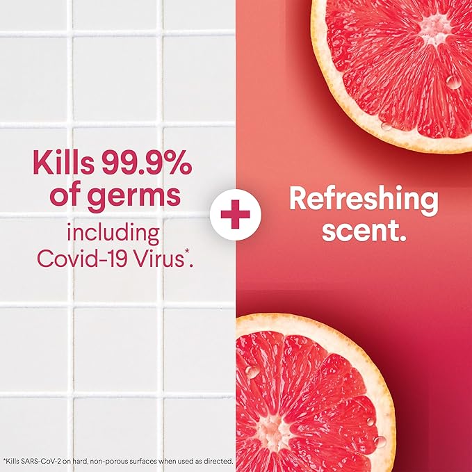 Clorox Scentiva Disinfecting Mist, Grapefruit and Orange Blossom, Refill, 16 Fl Oz Each, Pack of 3