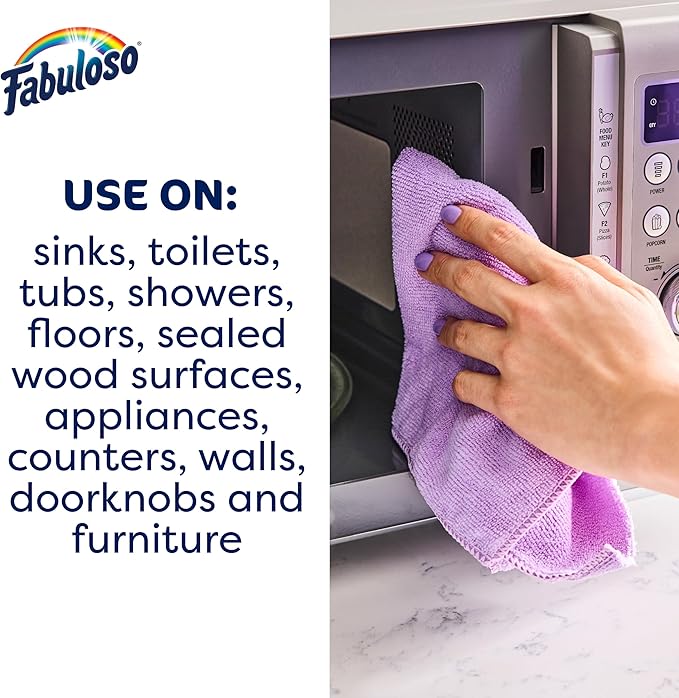 Fabuloso Multi-Purpose Cleaner and Floor Cleaner, 2X Concentrated Formula, Long-Lasting Freshness, Watermelon Scent, 56 fluid ounces