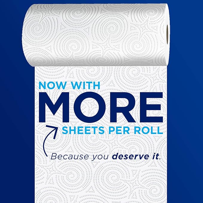 Sparkle Pick-A-Size Paper Towels, 6 Rolls = 11 Regular Rolls, Everyday Value Paper Towel With Full And Half Sheets