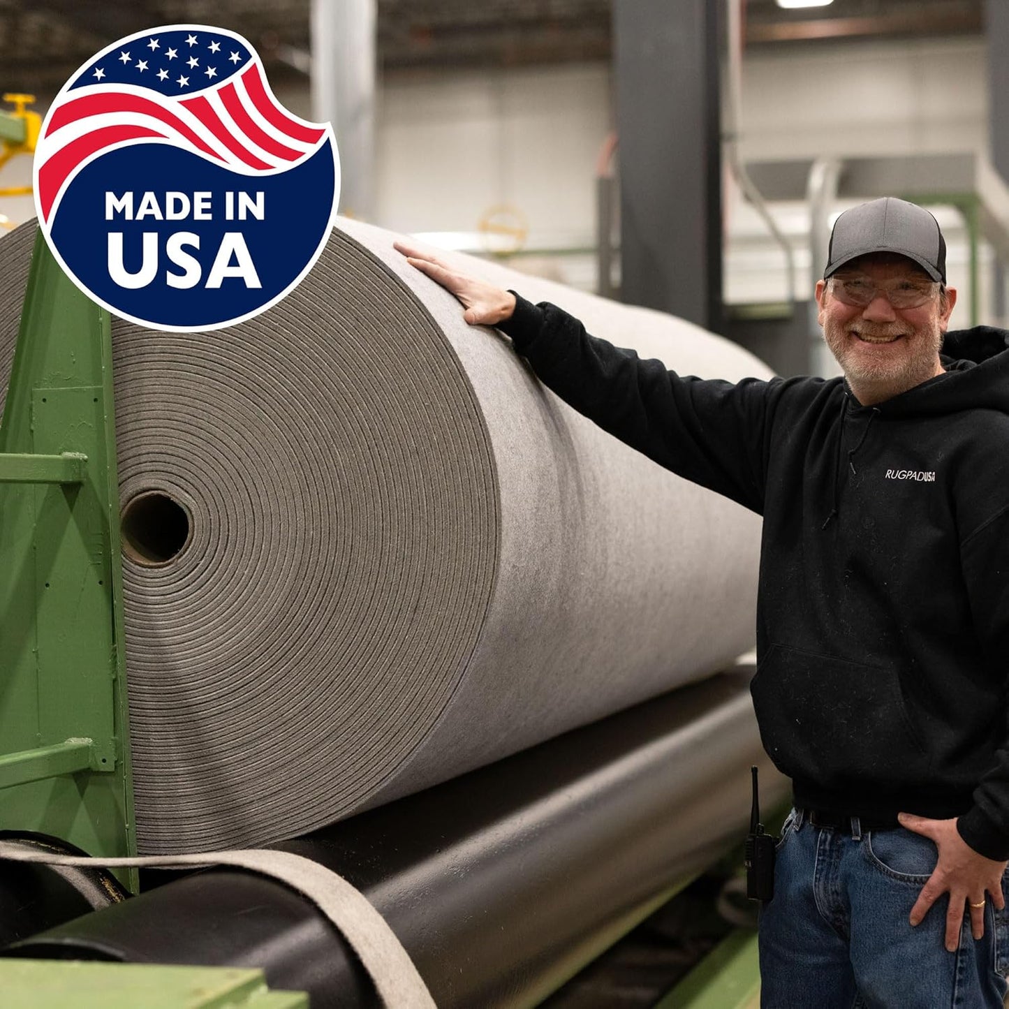 RUGPADUSA - Eco-Plush - 7'6" x 9'6" - 3/8" Thick - 100% Felt - Extra Cushioned Rug Pad - Available in 3 Thicknesses, Many Custom Sizes