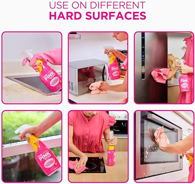The Pink Stuff Miracle Multi-Purpose Cleaner â€“ Removes Grease, Grime, and Stains on Kitchens, Bathrooms, Floors, and More - 750ml (Pack of 2)
