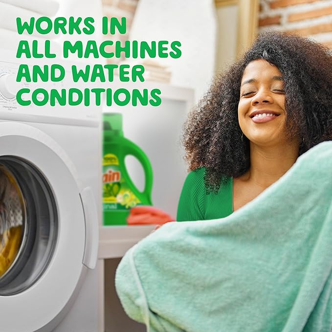 Gain Liquid Laundry Detergent, Original Scent, 65 fl oz x 2, 45 x 2 Loads, Freshness + Odor Fighting, High Efficiency Washing Machine Liquid Cleaning Soap
