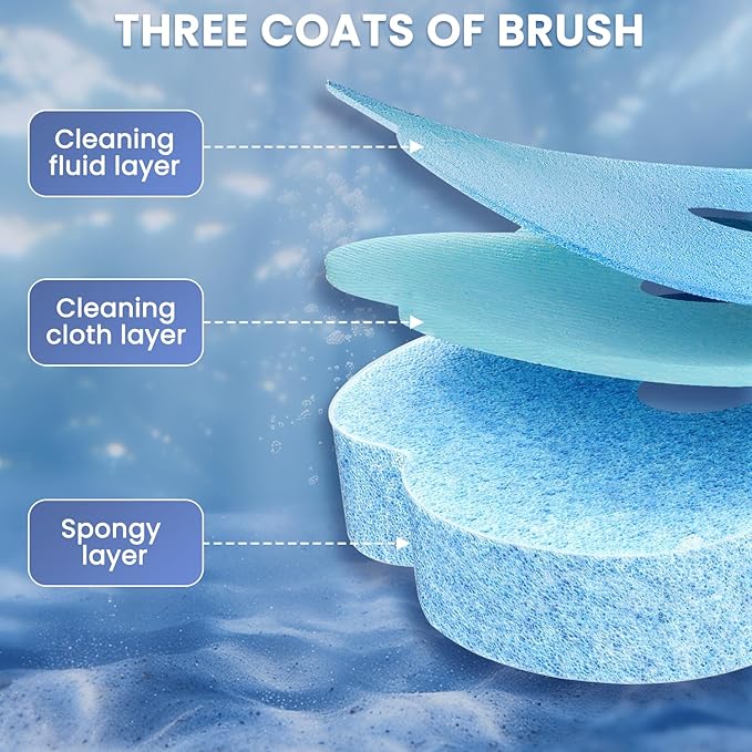 2026 Disposable Toilet Brush Cleaning System with Aromatherapy Refills (Ocean, Lemon, Lavender) – Includes Cleaning Stick, Storage Box, and Scented Refill Tabs