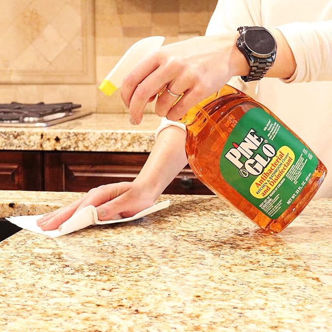 Pine Glo Antibacterial and Disinfectant Cleaner, Hospital Grade and EPA Registered. Pine Scent 40 Fl oz Bottle