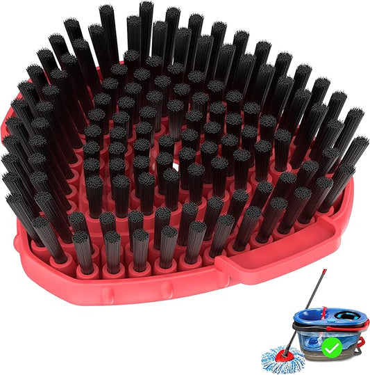 Aifacay Upgraded Replacement Scrub Brush for O-Cedar 2-Tank Spin Mop, 4.4" Triangular Heavy-Duty Stiff Bristle Scrubber Head for Tile, Grout, Bathroom, Kitchen & Floor Deep Cleaning