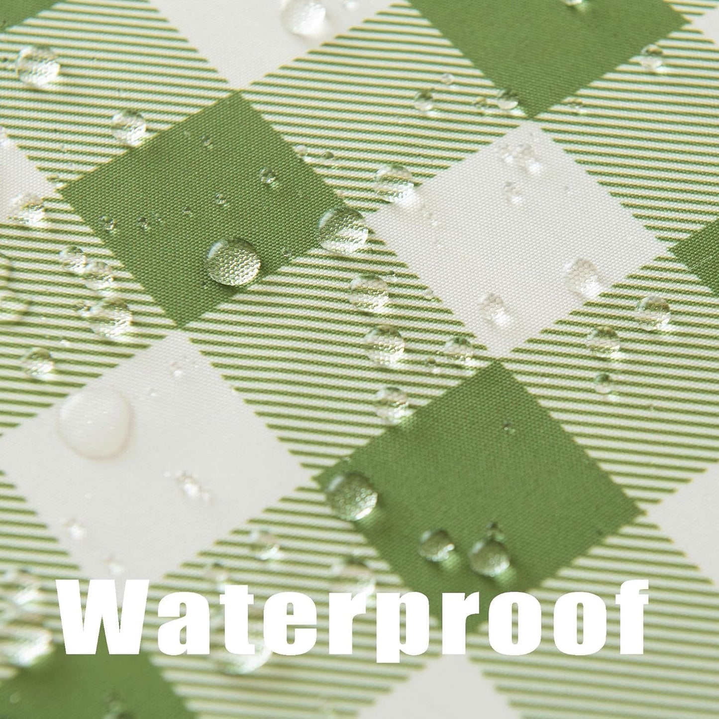 Waterproof Checkered Tablecloth Runner Fabric - Rectangle 12x108 Inch Classic Gingham Buffalo Plaid Table Cloth for Indoor/Outdoor Use - Table Cover for Kitchen, BBQs, and Parties