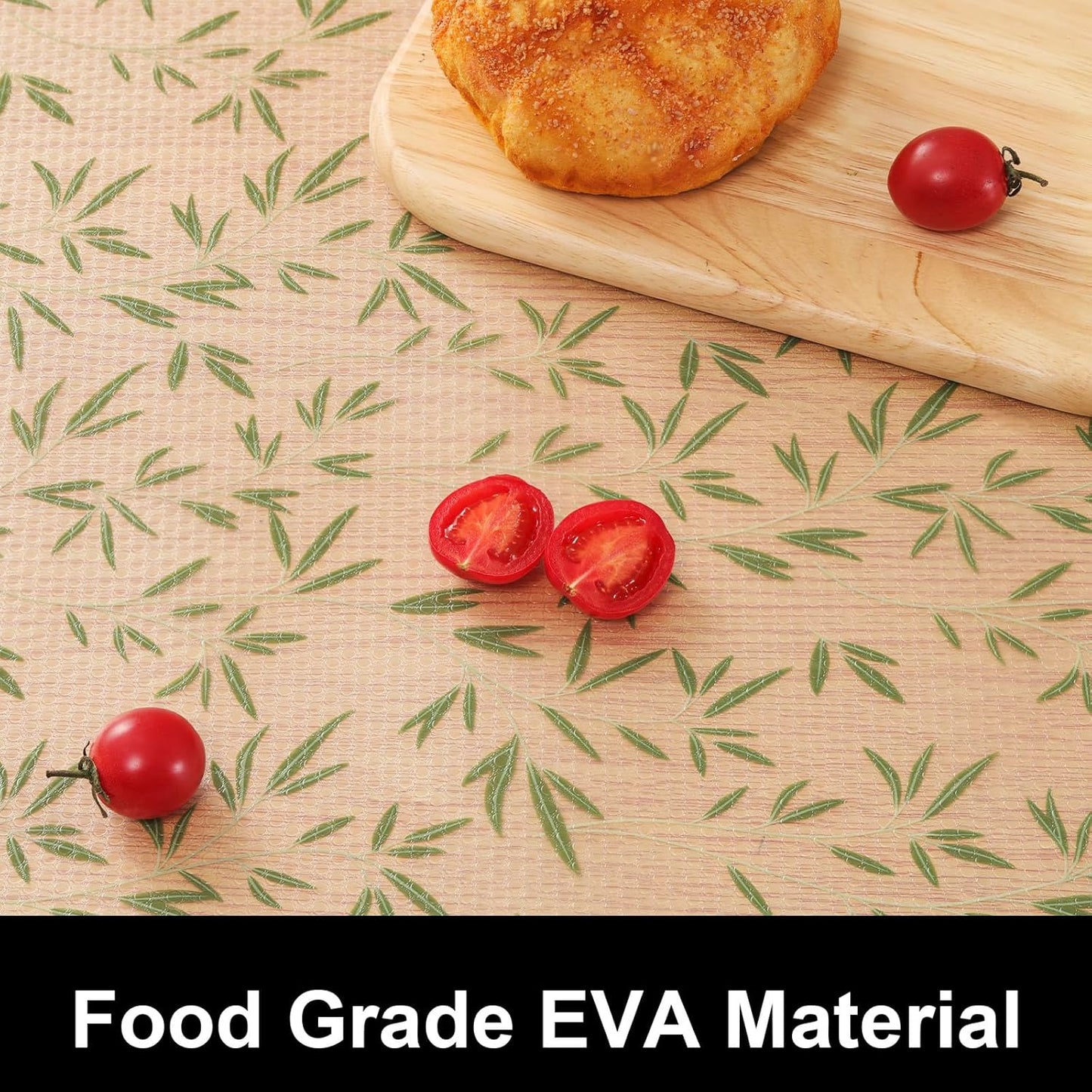 Cooyes Shelf Liner Drawer Liners, Shelf Liners for Kitchen Cabinets, Non-Adhesive Cabinet Liner, EVA Waterproof Non-Slip Refrigerator Liners for Kitchen Drawers