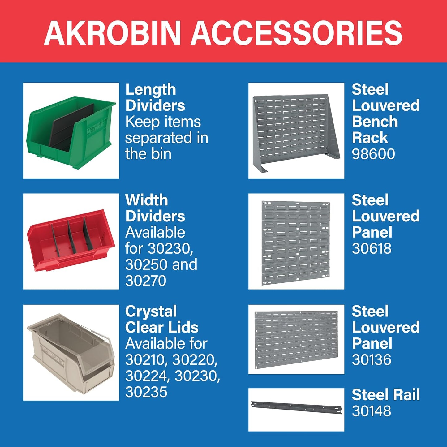 Akro-Mils 30224 AkroBins Plastic Storage Bins, Space-Saving Stackable Bins for Garage, Pantry, Craft Organization, 11" L x 4" W x 4" H, Yellow, 12-Pack