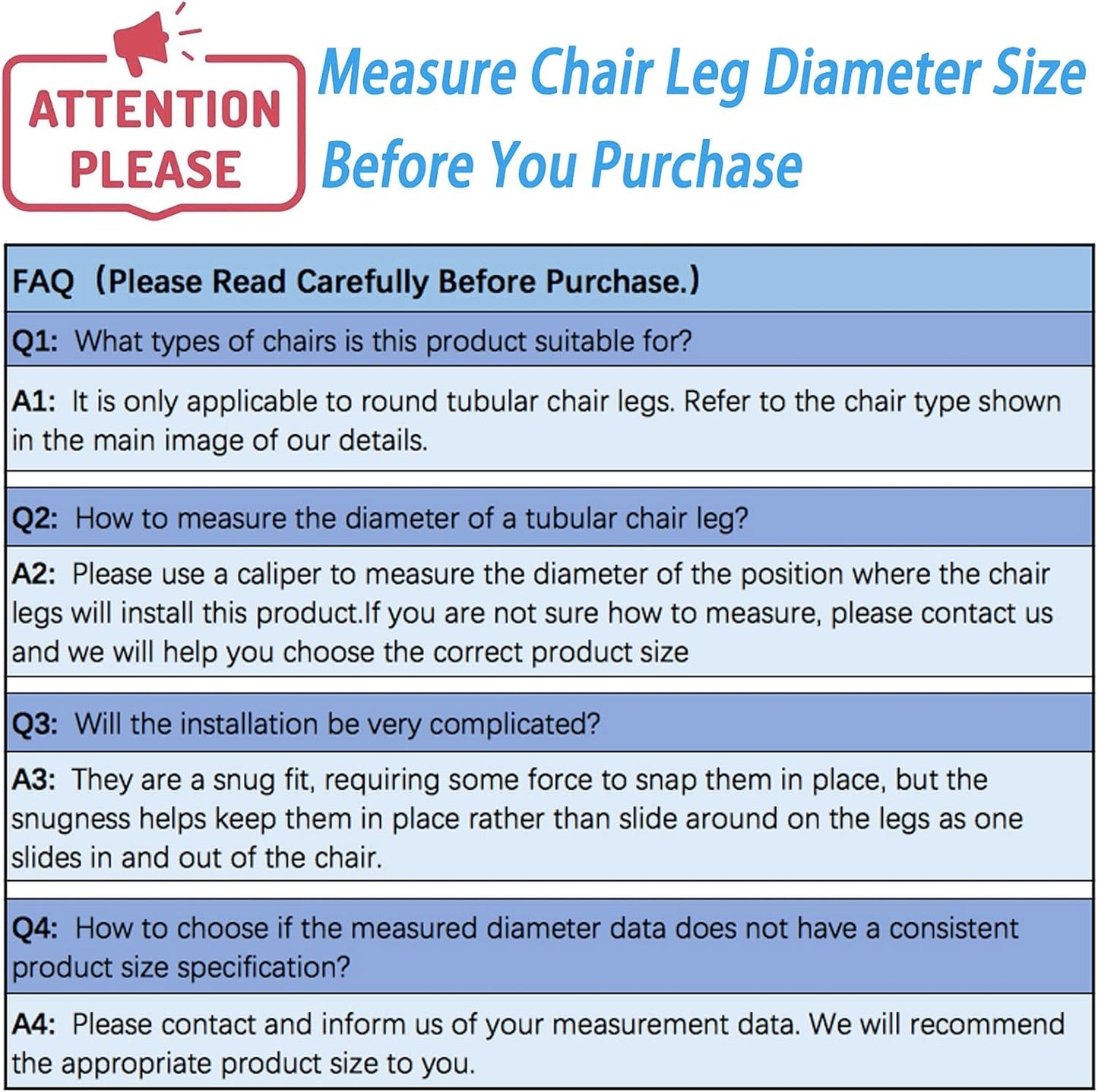 Rectangle U Shaped Chair Leg Tips Caps with Felt Pads,Furniture Feet Protector Slide Smoothly Glides No Scratches No Noise Protect Hardwood Floor,Fit 12mm(15/32inch) Diameter Tubular Leg (Black 8PCS)