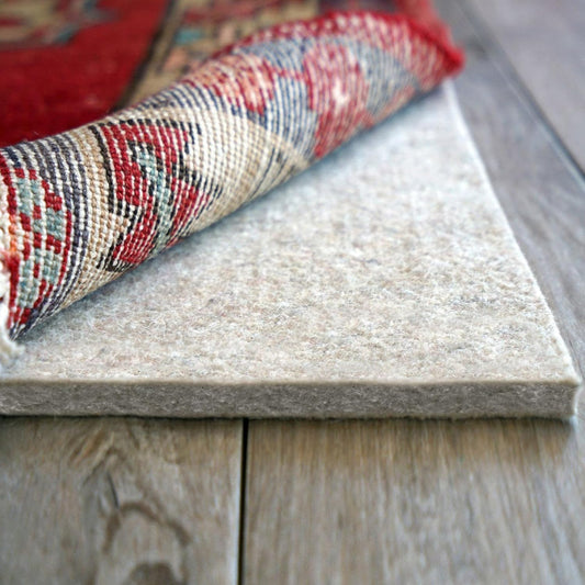 RUGPADUSA - Eco-Plush - 7' Square - 1/2" Thick - 100% Felt - Luxurious Cushioned Rug Pad - Available in 3 Thicknesses, Many Custom Sizes
