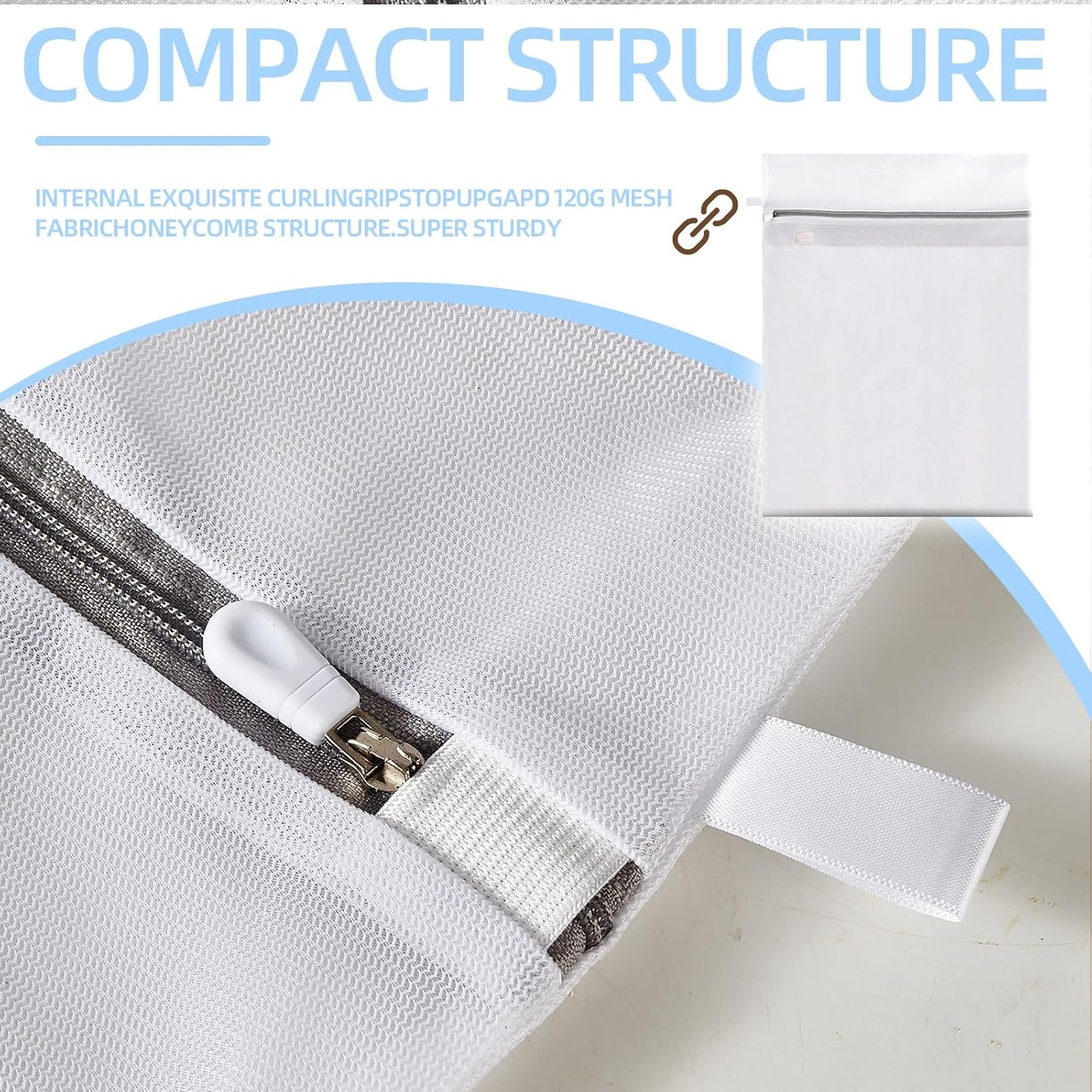 Mesh Laundry Bags, Mesh Wash Bags Durable Mesh Structure with Strong Zipper, Suitable for Underwear, Delicate Clothes, Pants, Shoes (Small Fine Mesh, XS+S+M+L(10*12in+12*16in+16*20in+20*24in)