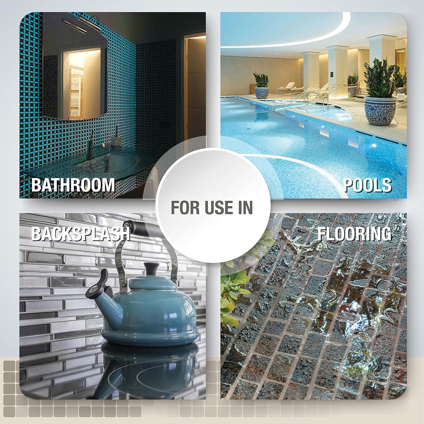The Tile Doctor EpoxyElite EVO - Litokol Epoxy Grout for Tile, Ideal for Home Office Decor & Bathroom Tile, Beige 3-5 kg - 11 lb