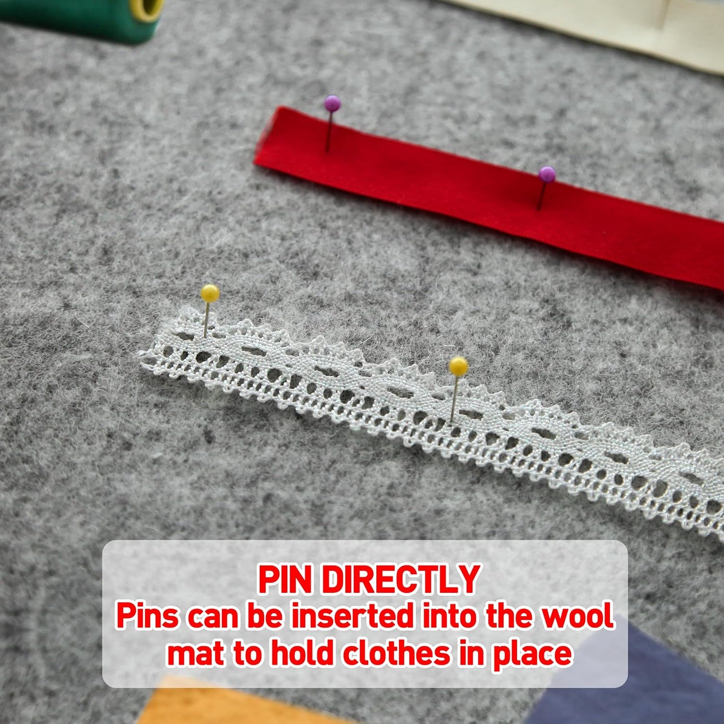 ZOMONETI 18" x 14" Wool Pressing Mat 100% New Zealand Felted Wool Ironing Mat Pad Blanket for Quilter, Sewing, Quilting Supplies and Notions