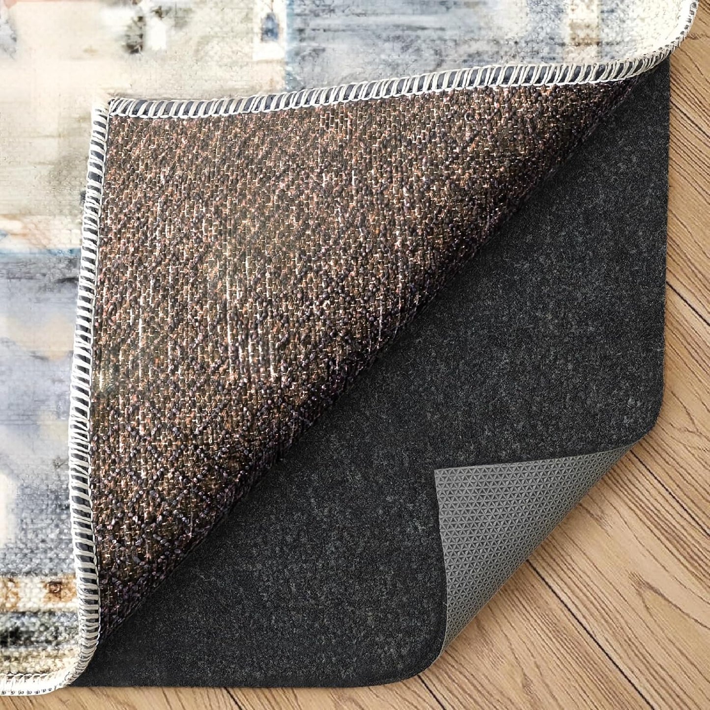 Felt Rug Pad, 6 x 9 Ft Rubber Non-Slip Rug Pad Gripper, Keep Rugs Secure and in Place, Extra Strong Under Carpet Mat Cushion - for All Floors