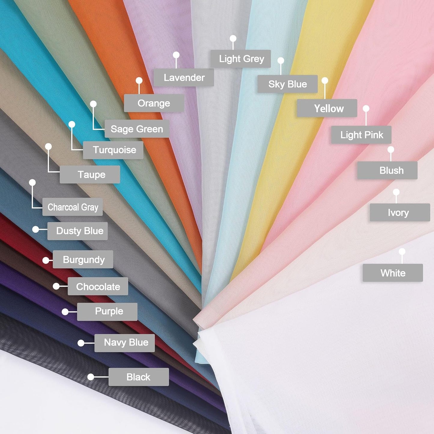 Chyhomenyc Taupe Sheer Curtains 24 Inch Length, Short Window Curtains for Bathroom Living Room Basement, Light Filtering Small Cafe Curtains, 42W x 24L Inches, 2 Panels
