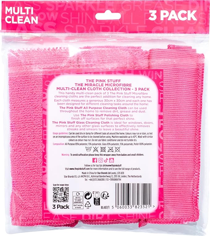 Stardrops – The Pink Stuff – Miracle Microfibre Cloth Collection (Pack of 27)