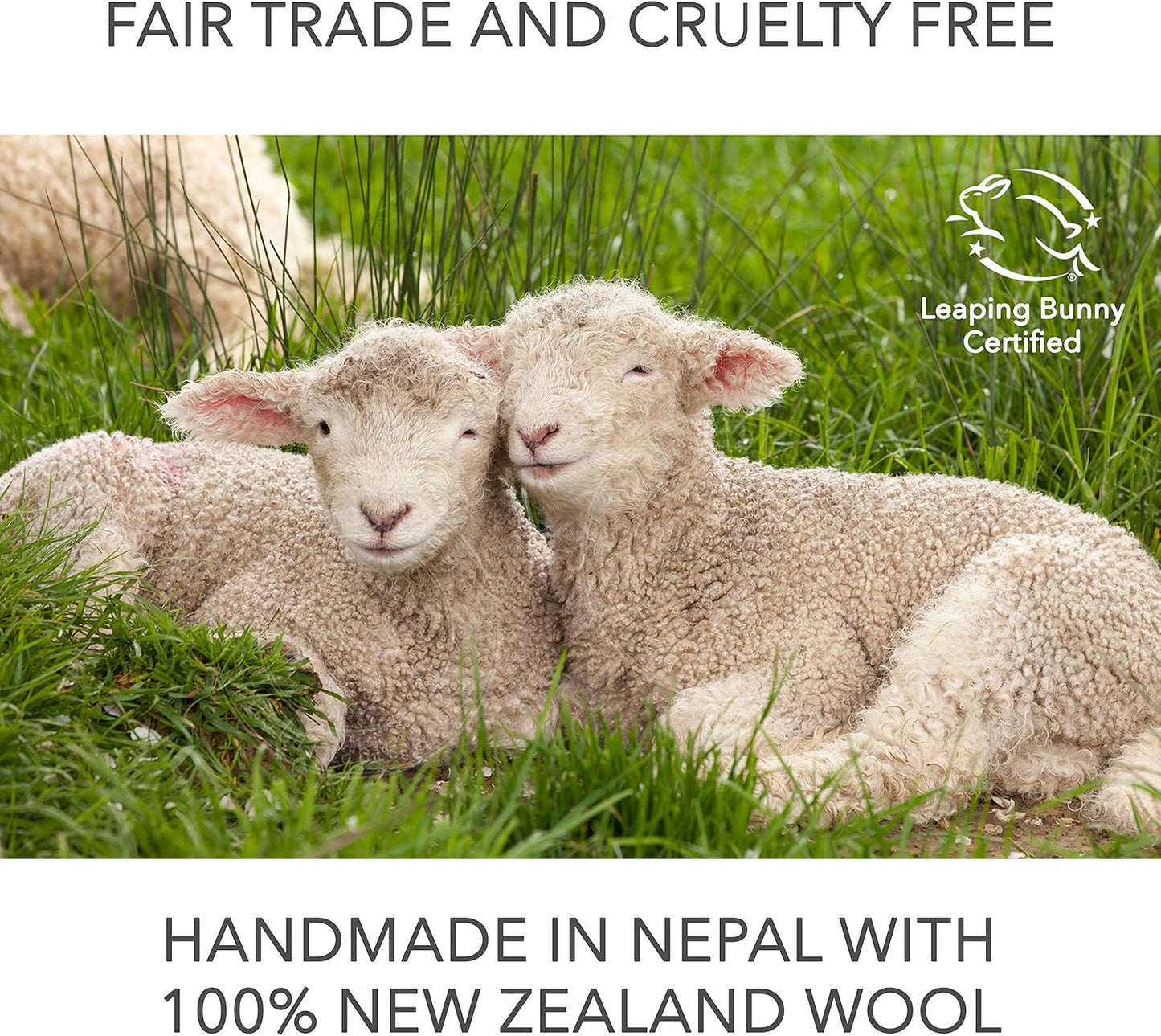 Friendsheep Wool Dryer Balls Red Heart 6 Pack XL Organic Premium Reusable Cruelty Free Handmade Fair Trade No Lint Fabric Softener - One Love