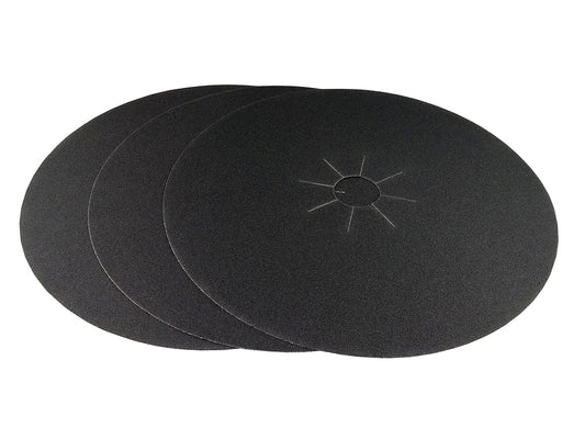 Starcke 16'' x 2'' Silicon Carbide Slotted Edger Floor Sanding Discs (10 Pack, 100 Grit)