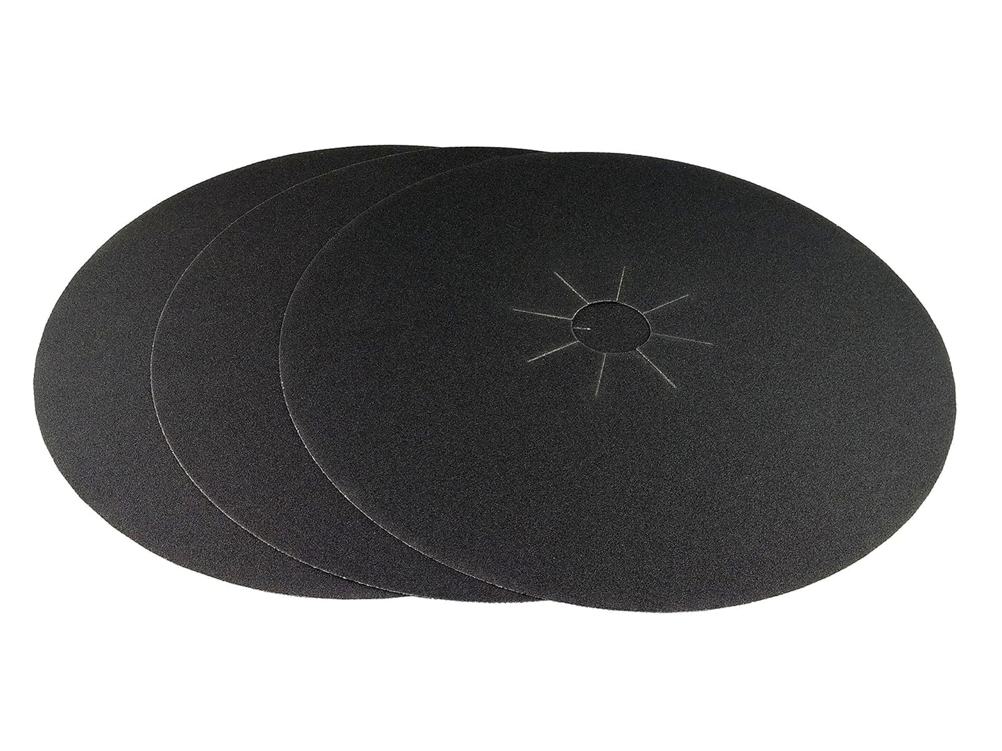 Starcke 16'' x 2'' Silicon Carbide Slotted Edger Floor Sanding Discs (10 Pack, 80 Grit)