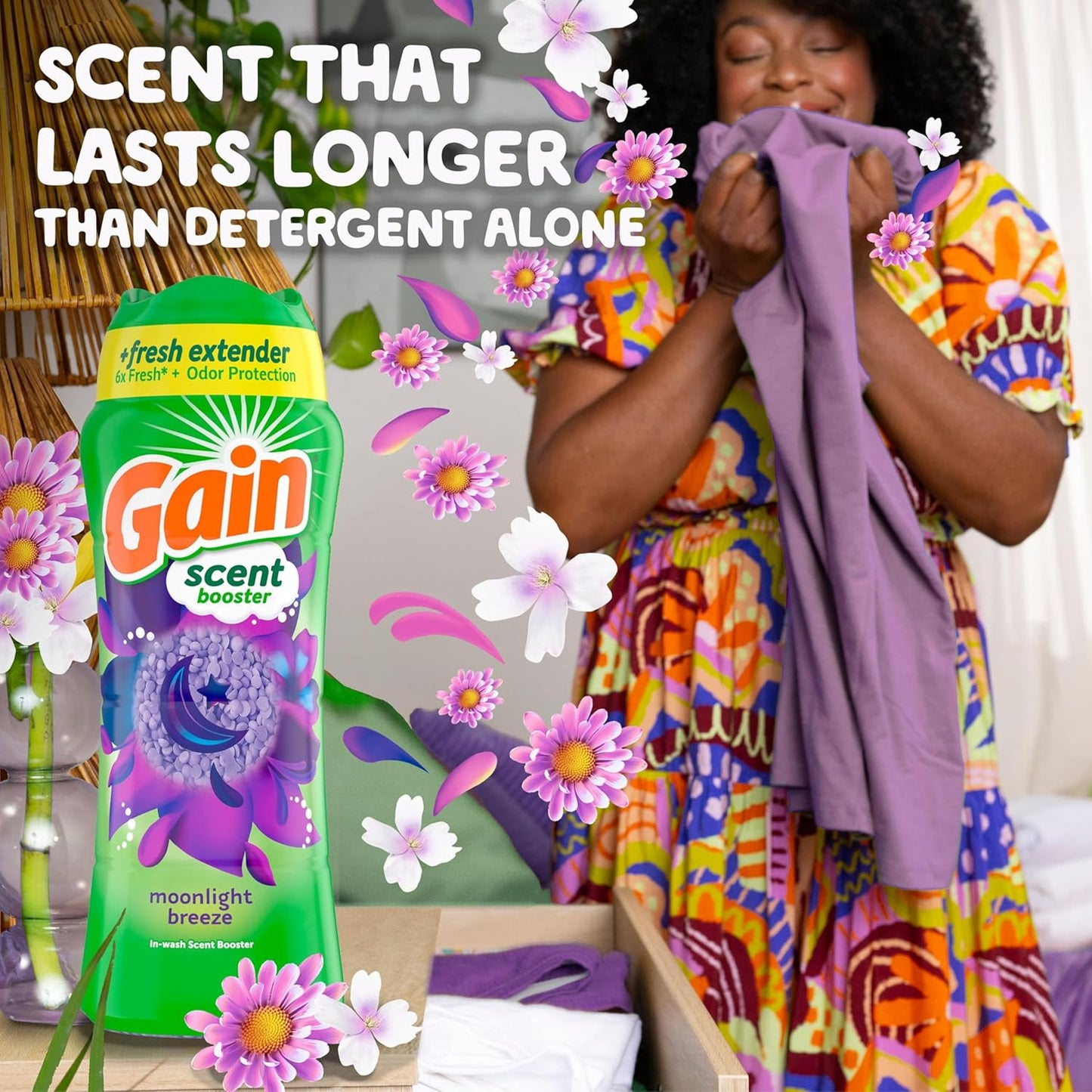 Gain Fireworks In-Wash Scent Booster Beads, Moonlight Breeze, 24 oz