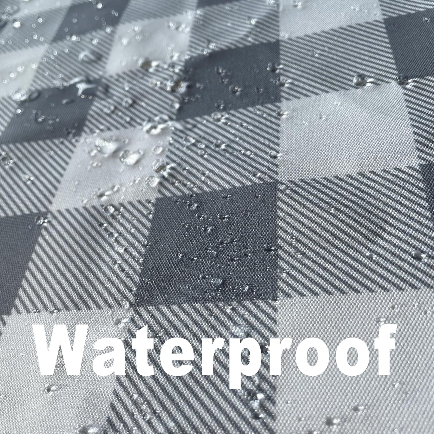 Classic Gingham Tablecloth Fabric - Oblong 58x120 Water Resistant Chequered Pattern Table Cloth for Indoor/Outdoor Use - Tabletop Cover for Birthday, Picnics, Gardens, and Parties