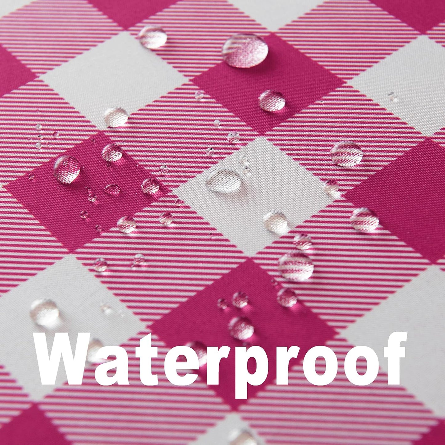 Classic Gingham Buffalo Tablecloth Fabric - Oblong 90x156 Inch Water Proof Checkered Table Cloth for Indoor Outdoor - Table Cover for Birthday, Picnics, BBQs, and Parties