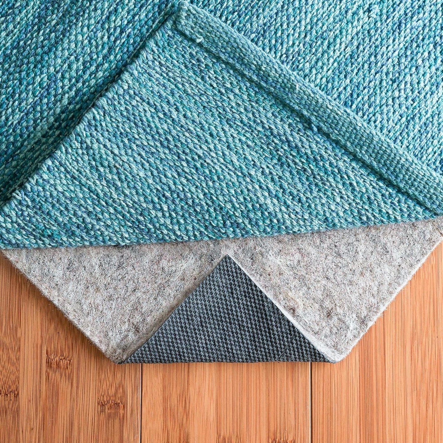 RUGPADUSA - Dual Surface - 2'x6' - 1/8" Thick - Felt + Rubber - Non-Slip Backing Rug Pad - Adds Low-Profile Comfort and Protection