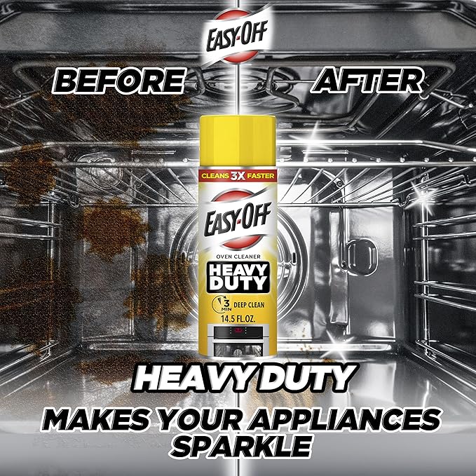 Easy Off Heavy Duty Oven Cleaner, Regular Scent 14.5 oz Can (Pack of 2)