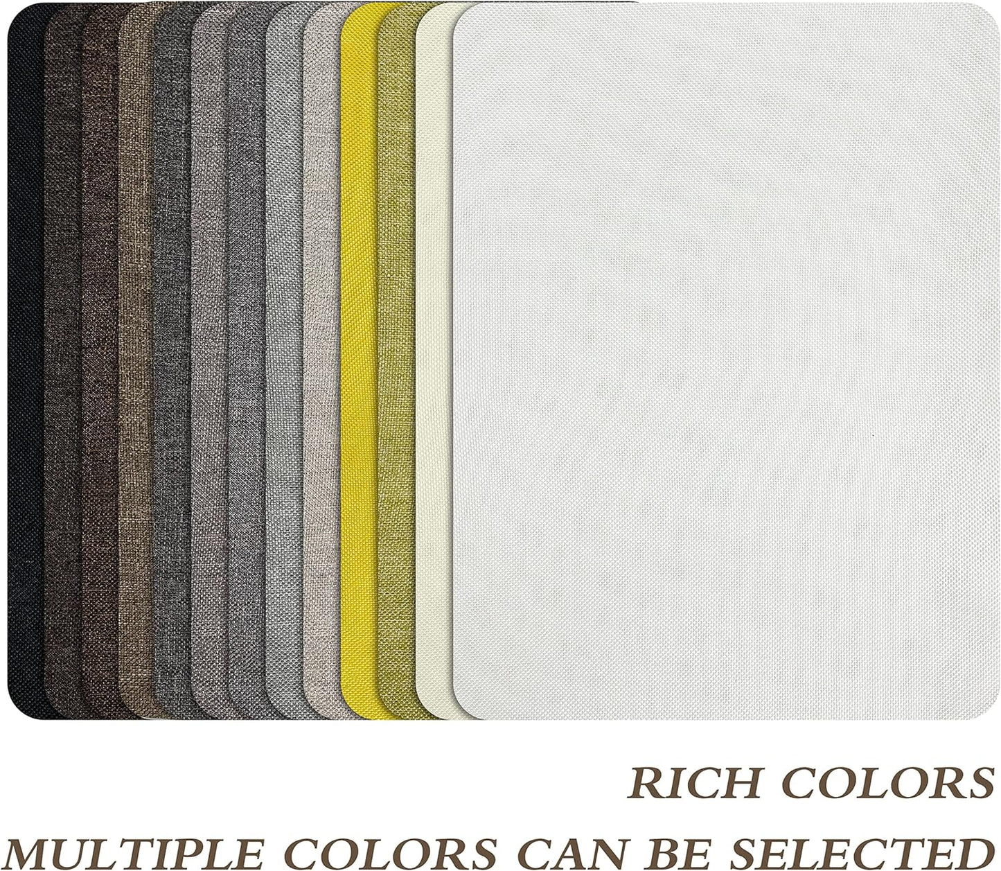 Fine Linen Repair Patches - Self-Adhesive Fabric Patches, 8x11 inch, 2 PCS, Multi Color, for Sofa and Clothes Repair
