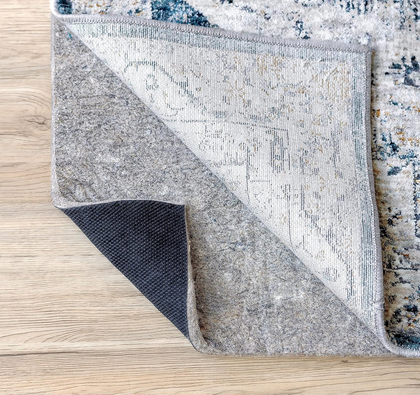 RUGPADUSA - Dual Surface - 5'x8' - 1/2" Thick - Felt + Rubber - Non-Slip Backing Rug Pad - Adds Comfort and Protection - for Hard Surface Floors